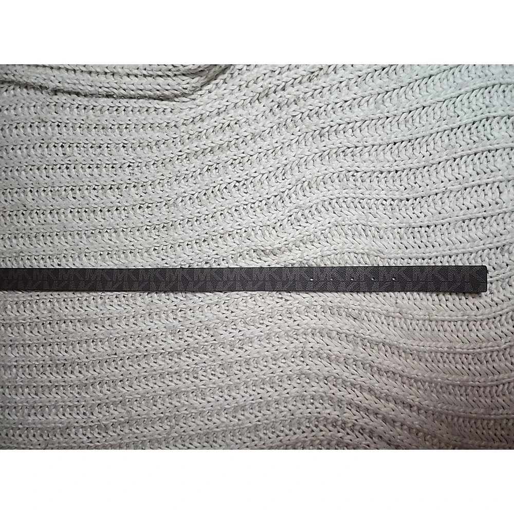 New MICHAEL KORS MK LOGO REVERSIBLE Belt Brown /Black Color MK Logo  37